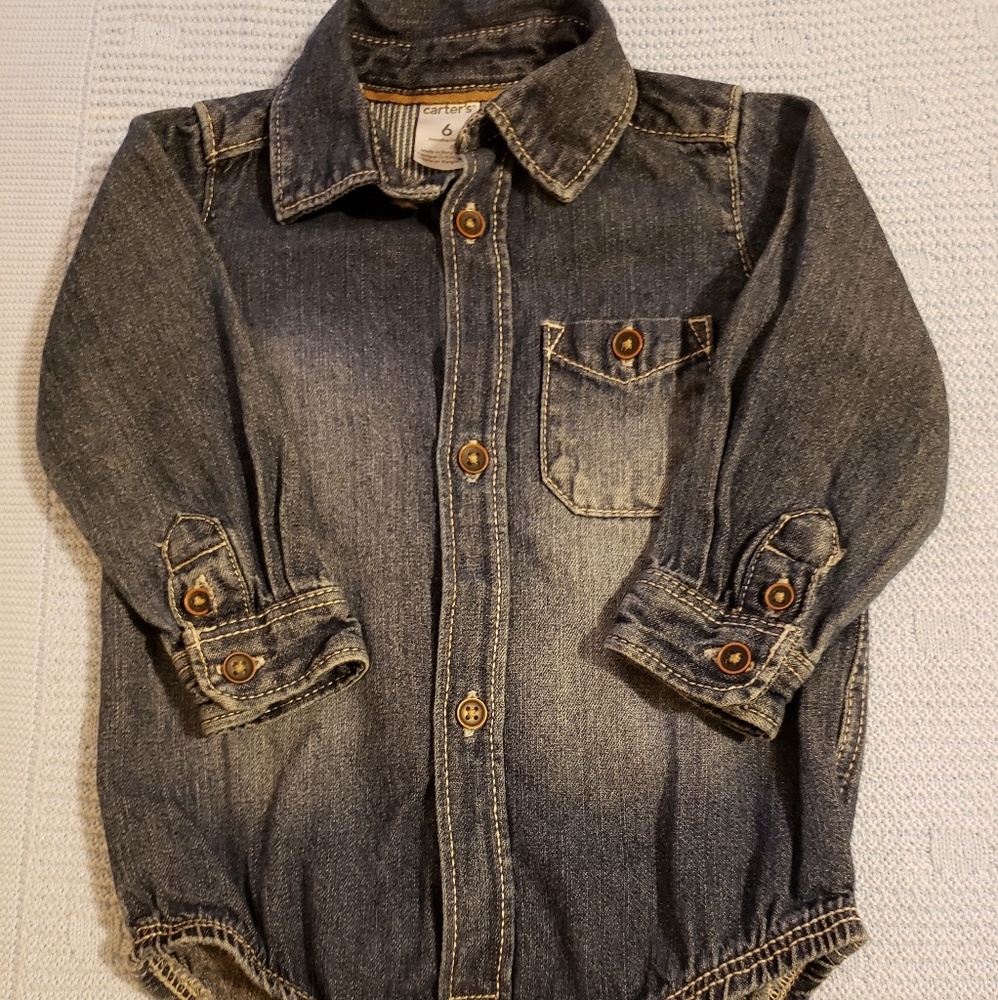 Carter's Jean long sleeved onesie